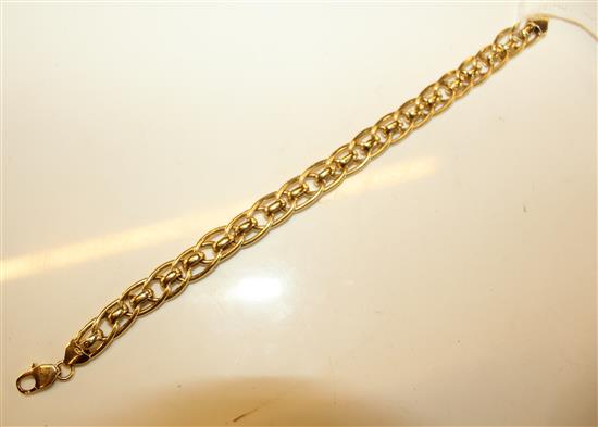 9ct gold fancy link bracelet